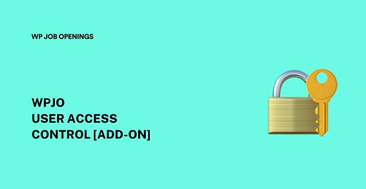 Introducing The New Add-on: User Access Control for WP Job Openings