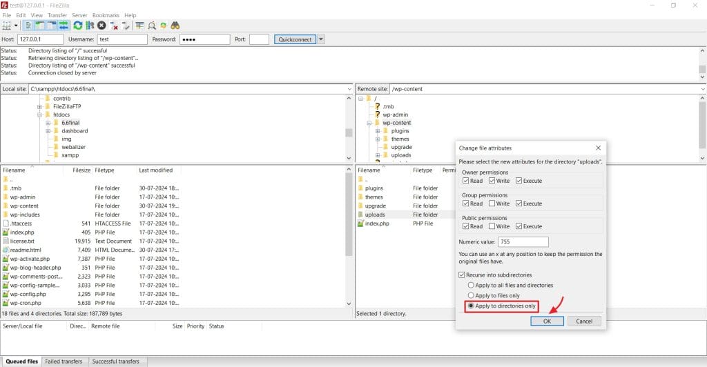 updated file permissions
